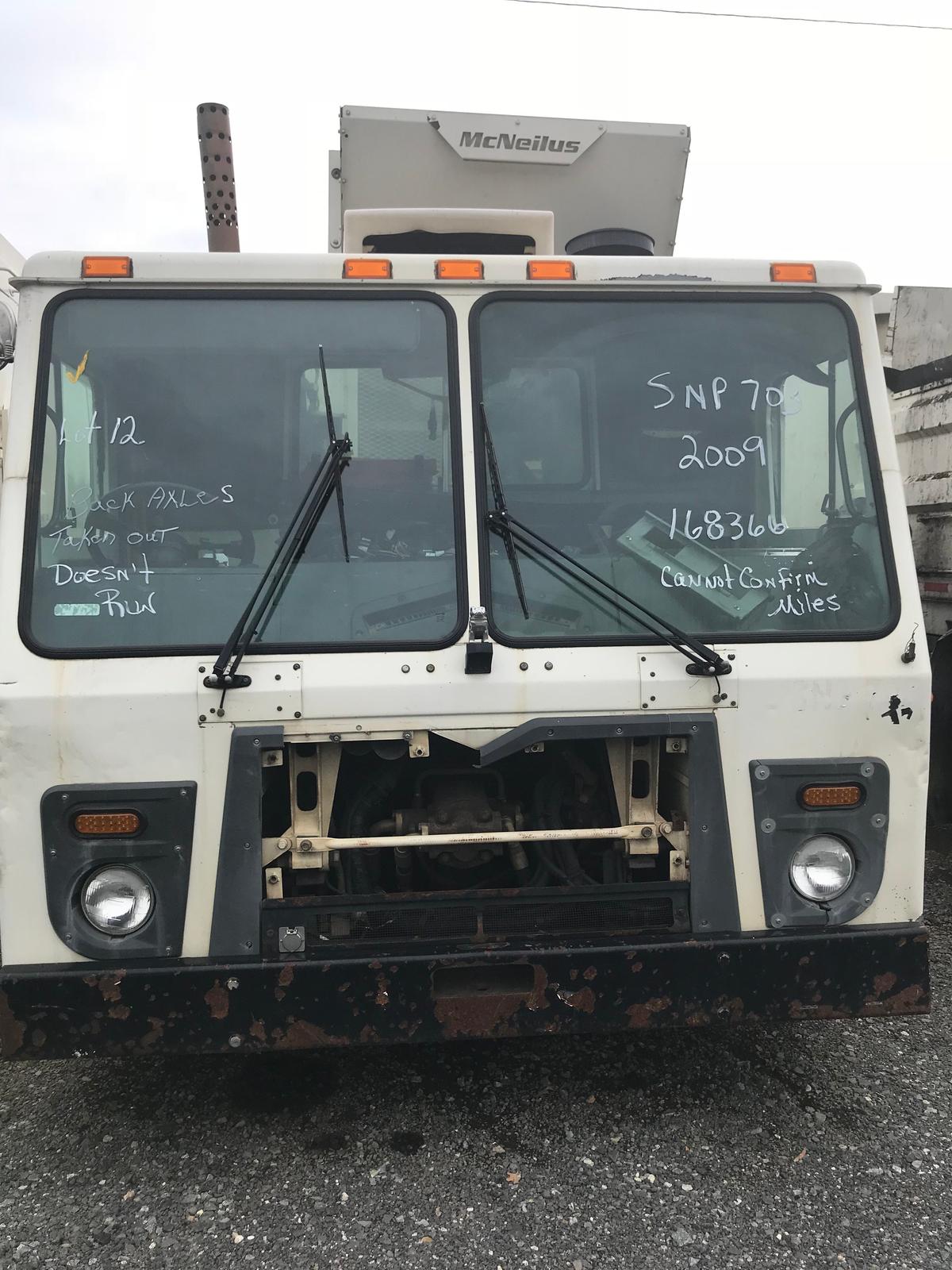 2009, MACK, LEU613, AUTOMATED REFUSE TRUCK, 1M2AU04C69M003290, mileage unknown, BACK AXLE TAKEN OUT