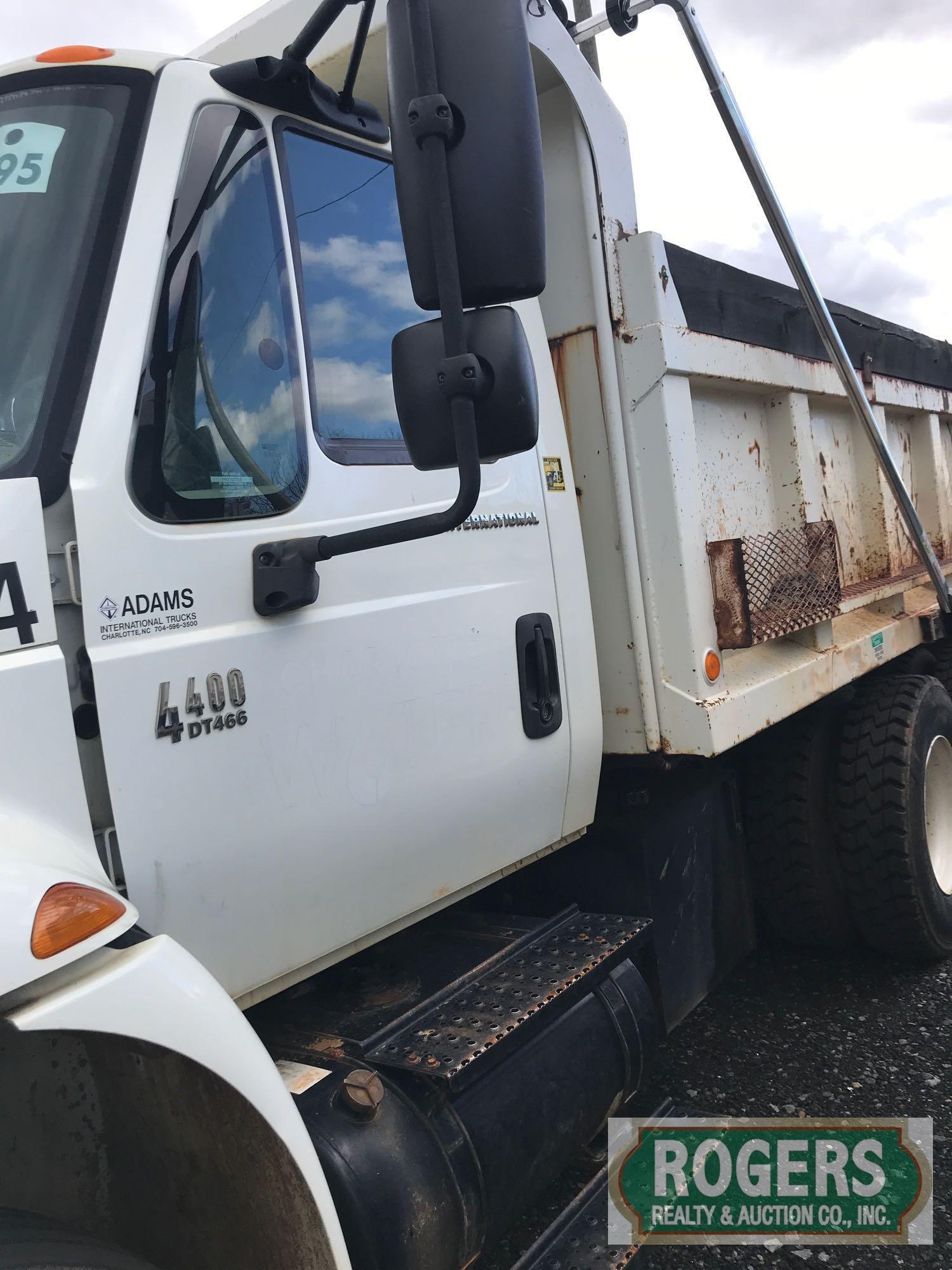 2006, INTERNATIONAL, 4400, DUMP TRUCK, 1HTMSAAR86H342839, 113870 miles, BAD ENGINE, INTERNATIONAL