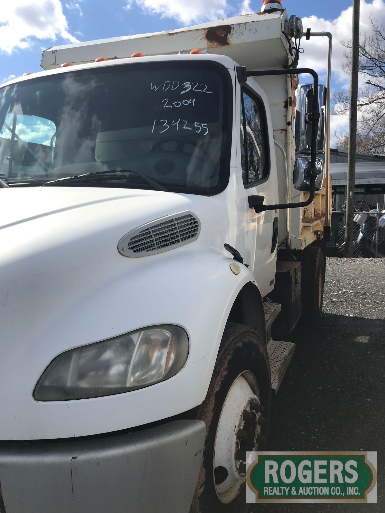 2004, FREIGHTLINER, M2106, DUMP TRUCK, 1FVACXAK04HN08436, 134255 miles, BUS CLASS M2, SER 106 MED