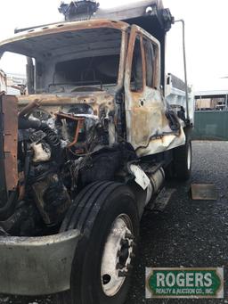 2014, INTERNATIONAL, 7400, DUMP TRUCK, 1HTWAAAR3EH795759, mileage unknown, FIRE DAMAGE/SALVAGE TITLE