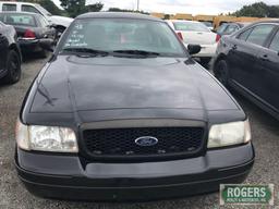 2011 Ford Crown Vic, 4.6, 101135 miles, Has Shield, No Console, 2FABP7BV1BX152627