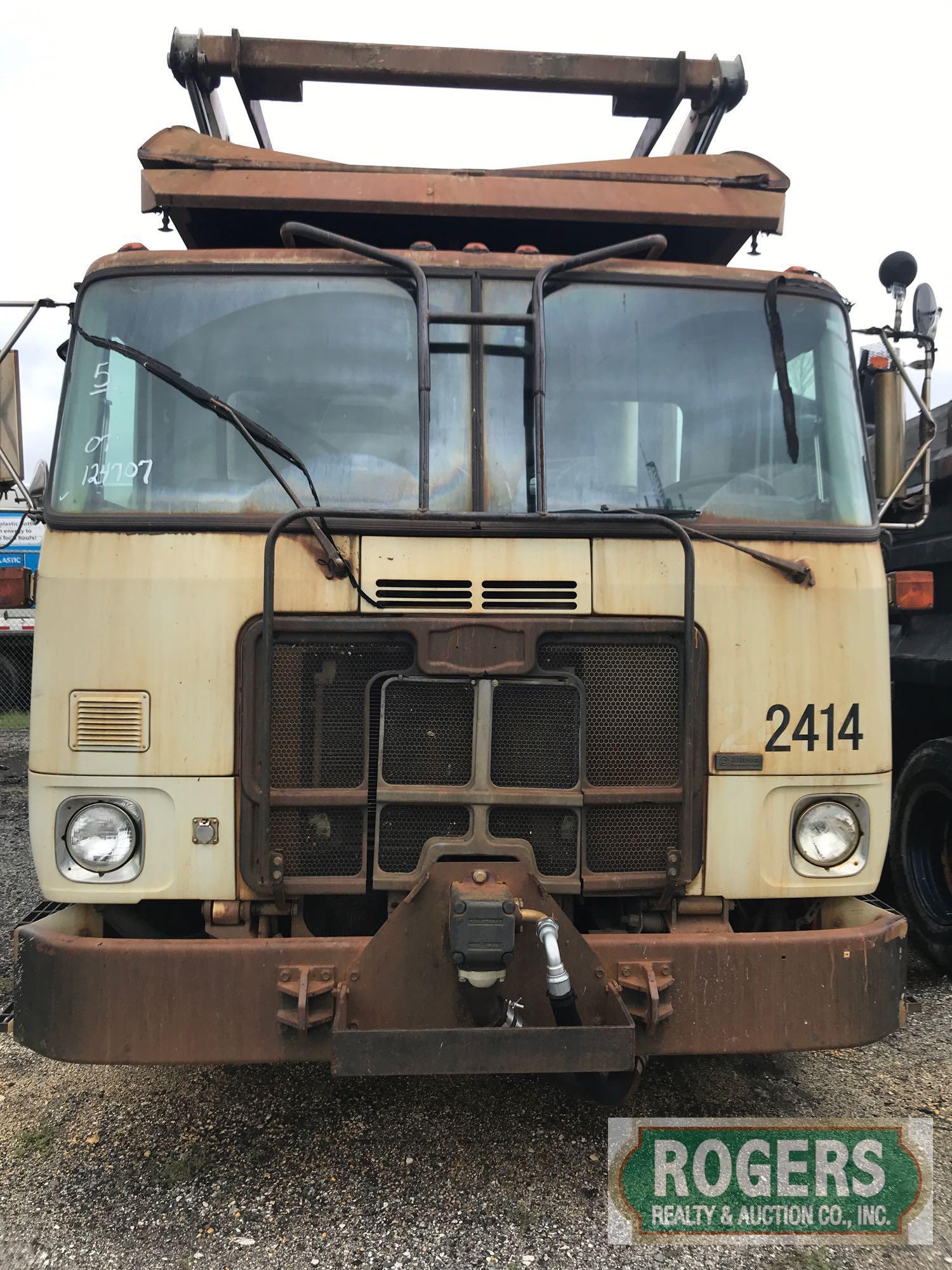 2007 Autocar Labrie Front Loader, Allison Trans 4GC 4500 6 Sp, ISL 350 HP Cummins, 124707 miles,