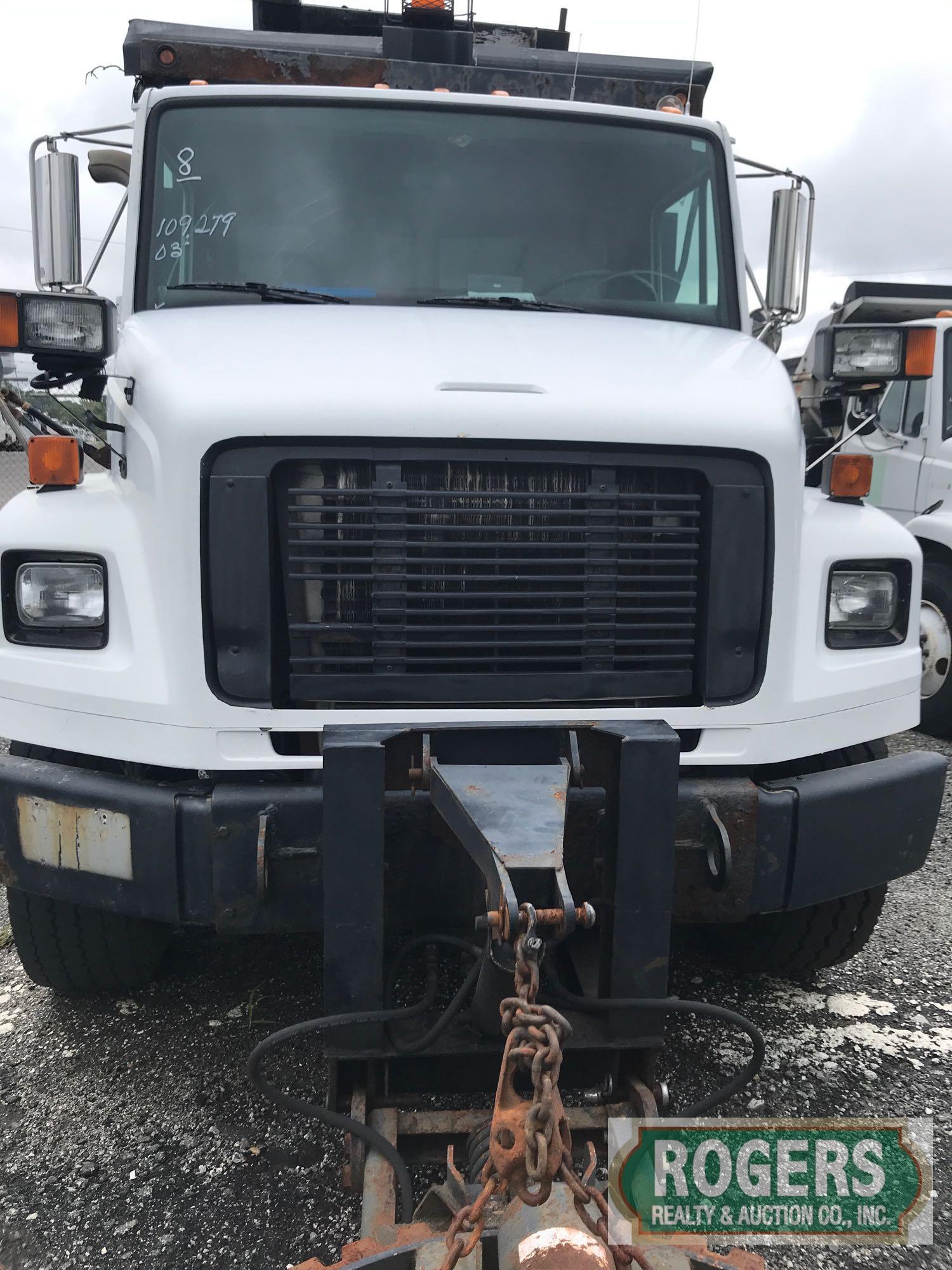 2003 Freightliner, FL-80 truck, Cat 7.2L 246Hsp, Model 3126, 109279 miles, Has Plow Model 112M 9X30,