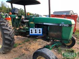 1986 John Deere Tractor 2750 made in France Serial # 572089 CD