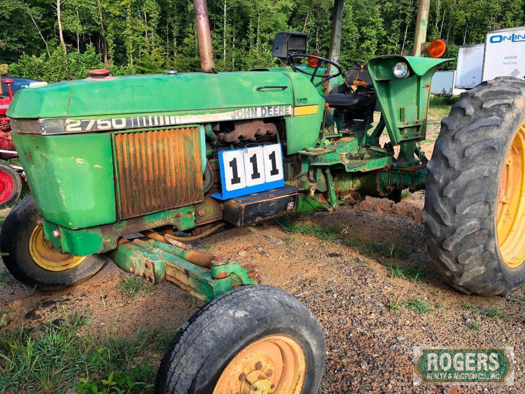 1986 John Deere Tractor 2750 made in France Serial # 572089 CD