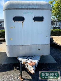 1988 SQUIRES HORSE TRAILER ANIMAL TRANSPORT TRAILER