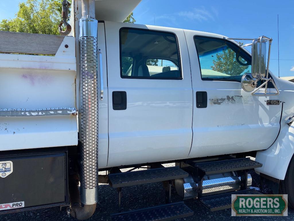 2008 FORD F-650 C/C DUMP TRUCK