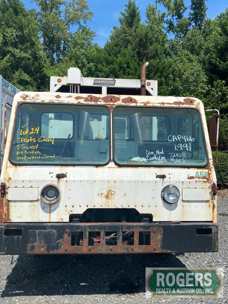 1991 CRANE CARRIER LET40-E REARLOADER REFUSE TRUCK