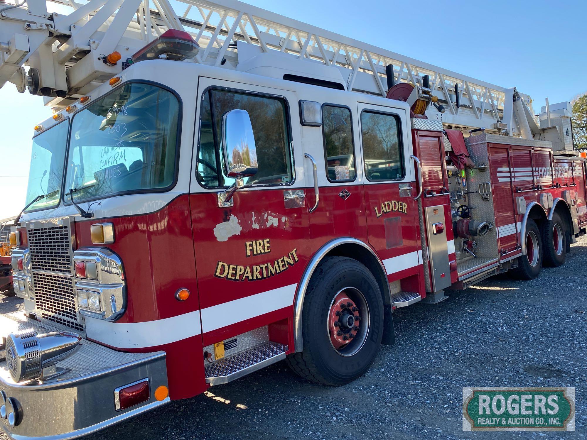 2003 SPARTAN RESERVE LADDER TRUCK