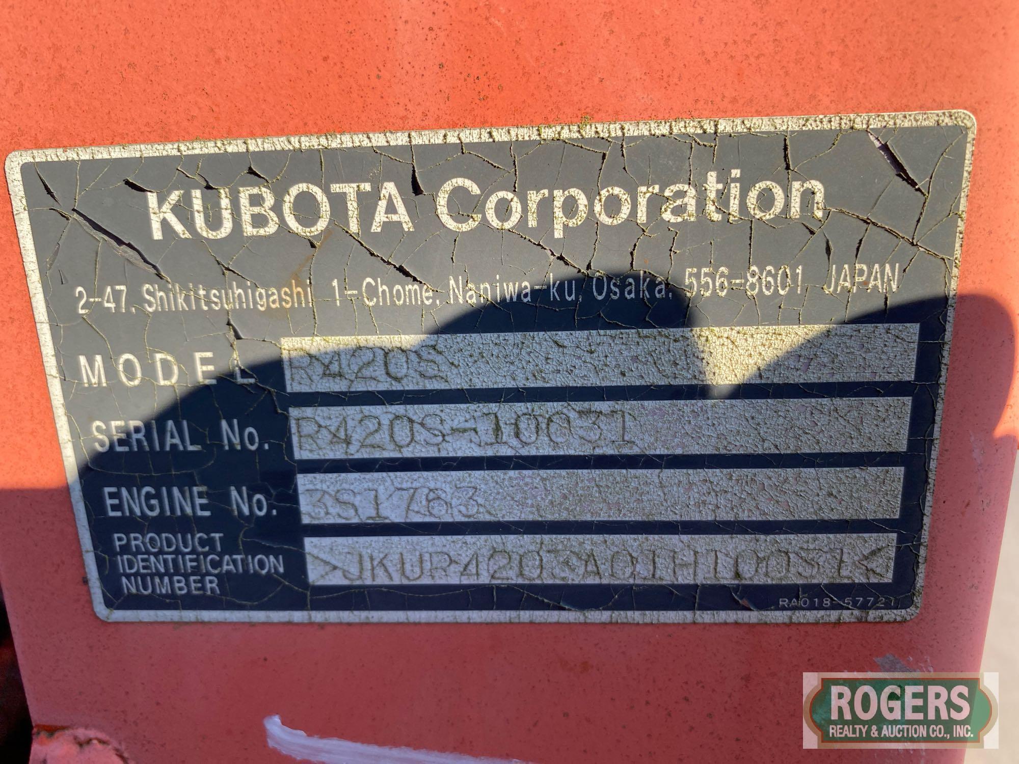 2003 KUBOTA R420S SKID STEER LOADER