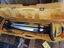 LOT: Trimble Spectra LL300 Laser Package with Inches Rod & Tripod