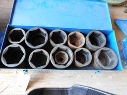 LOT: Assorted Large Grey Pneumatic Impact Sockets