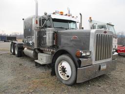 1998 Peterbilt 370 Tandem Axle Truck Tractor With 54 in. Flat Top Sleeper, NT4 Cummins Diesel