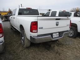 2014 Dodge 2500 HD 4x4 Pickup Truck, Gasoline Engine, Automatic Transmission, Crew Cab, A/C, 8 ft.