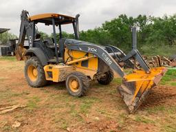 2013 John Deere 310K Backhoe, VIN 1T0310KXJCE221805, Open ROPS, Standard Hoe, 2176 hours