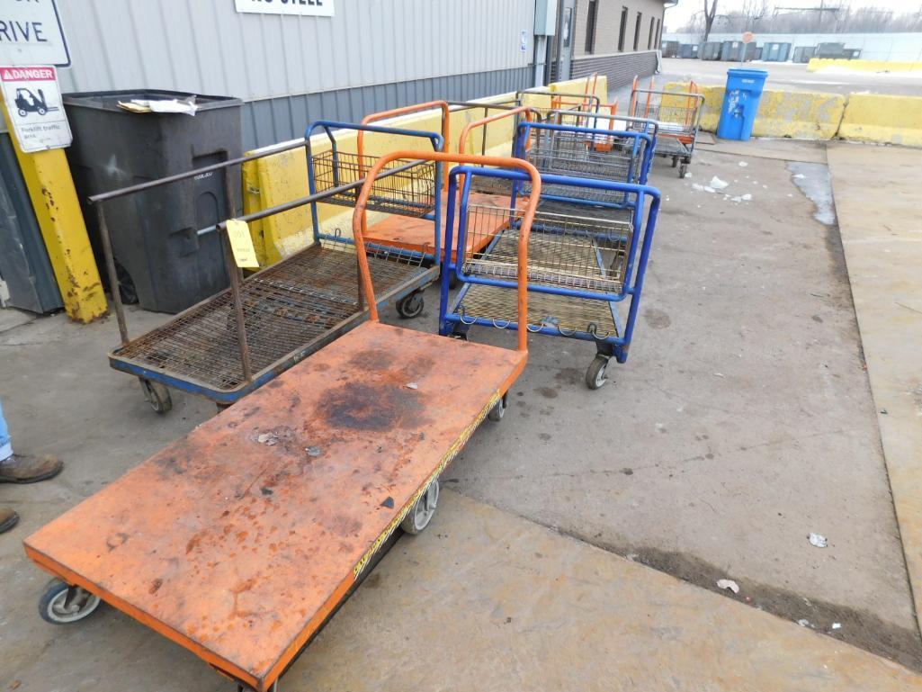 LOT: (7) Flat Carts