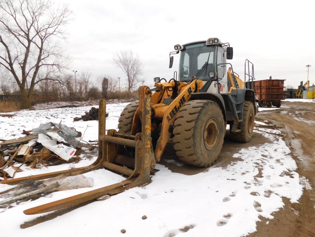 2012 Liebherr Articulating Wheel Loader Model L550, S/N 45630027, Enclosed