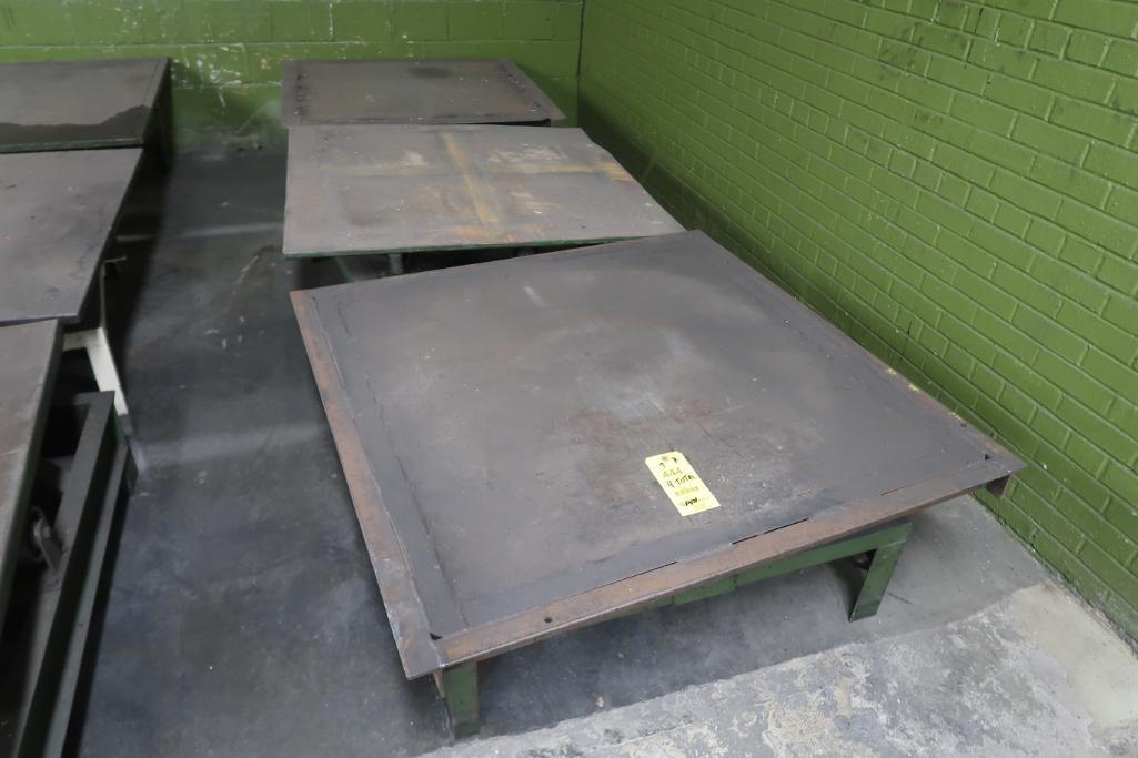 LOT: (4) Assorted Steel Rotary Turntables, LOCATION: MAIN PRESS FLOOR