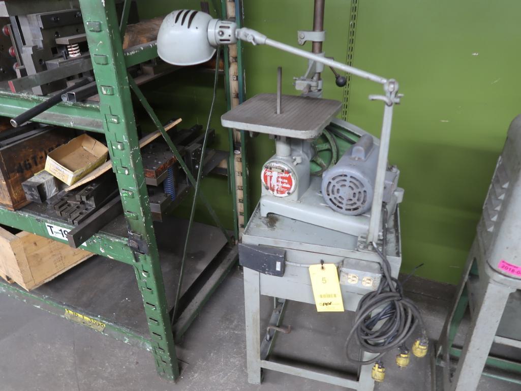 Milwaukee Die Filer, with Stand, LOCATION: TOOL ROOM