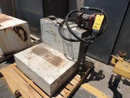 Fuel Tank, Approx. 60-Gallon w/ 12Volt Pump (Yard 2), LOCATION: 2435 S. 6th Ave., Phoenix, AZ 85003