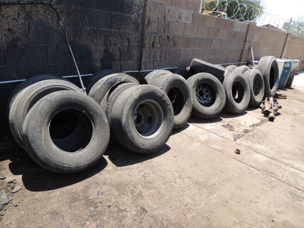 LOT: Misc. Rims and Tires, LOCATION: 2435 S. 6th Ave., Phoenix, AZ 85003