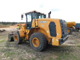 Hyundai Articulated Wheel Loader Model HL955, S/N HHKHW500AF000010 (2015), w/86 in. Bucket, Engine