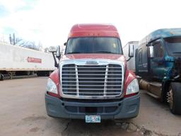 2011 Freightliner Cascadia 125 Truck Tractor, Turbo Diesel, VIN 1FUJGLDR4BLAV6742, (Red #103)