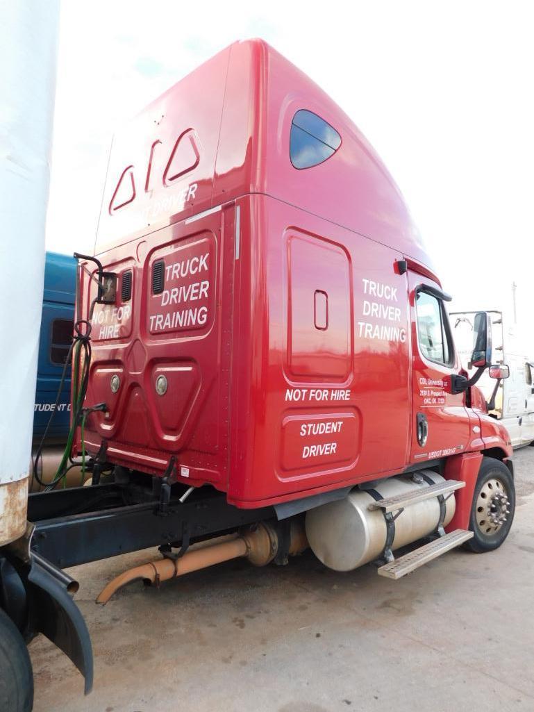 2011 Freightliner Cascadia 125 Truck Tractor, Turbo Diesel, VIN 1FUJGLDR4BLAV6742, (Red #103)