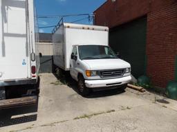 2003 Ford E-350 Box Truck, 14 ft. Box (est.), Roll Up Box Door, VIN 1FDWE35L83HA82335, (NOT RUNNING)