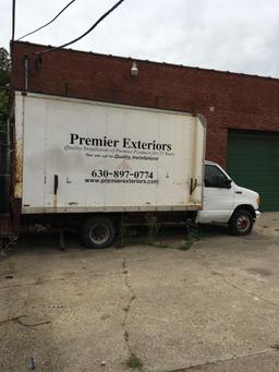 2003 Ford E-350 Box Truck, 14 ft. Box (est.), Roll Up Box Door, VIN 1FDWE35L83HA82335, (NOT RUNNING)