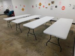 LOT: (4) 8' Cosco Folding Tables