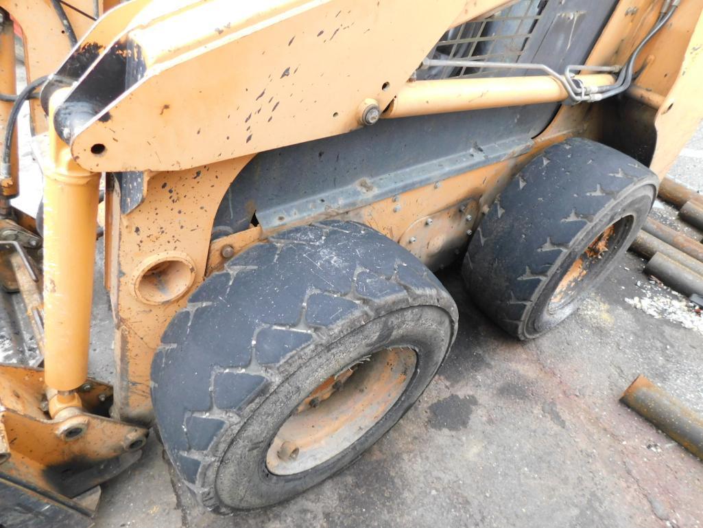 Case 60XT Skid Steer, Diesel, Hand Controls, Aux. Hydraulics, 5' Bucket & 3' Forks, 12 X 16.5 Tires,