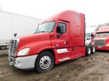 2014 Freightliner Cascadia 125 Sleeper Cab 6X4 Truck Tractor, Detroit Diesel DD15 14.8 L 455 HP