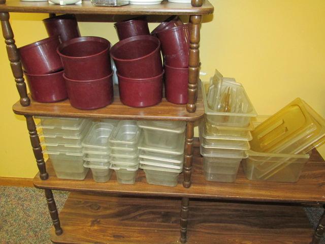 Salad Bar Crocks & Food Pans Lot