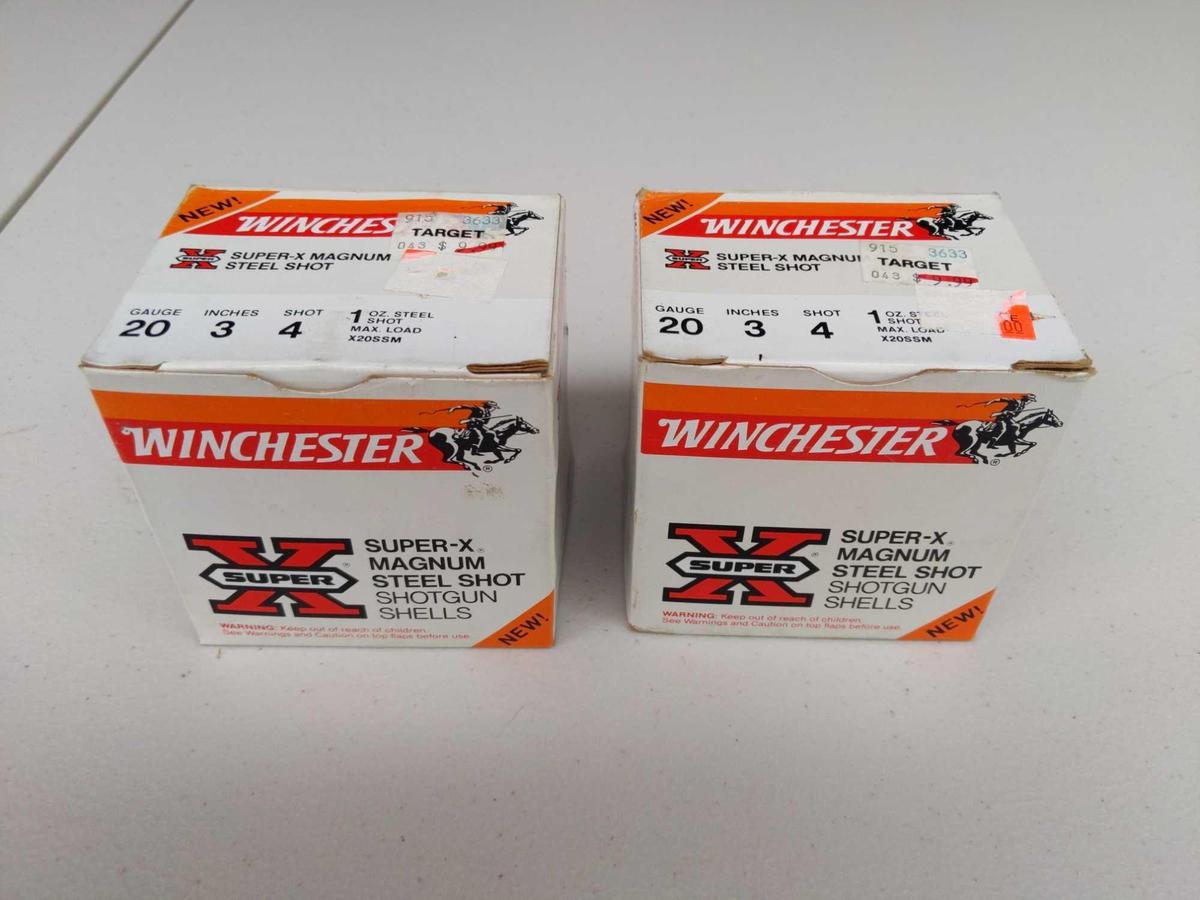 Winchester Super-X Magnum Steel Shot 20 GA 3" 1oz. 4 Shot