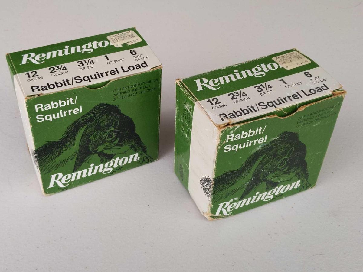 Remington 12 GA 2 3/4" 1oz. 6 Shot Shotgun Shells - 50 Rounds Total
