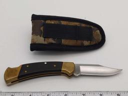 Buck 112 / USA Folding Knife w/Buck Camo Case