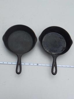 Keystone Boyertown, PA & Puritan No 5 Cast Iron Skillets