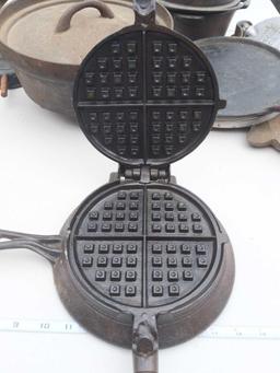 Griswold MFG. CO. ERIE, PA No.7 Pay. June 29, 1880 - 7&8 Waffle Iron