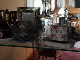 Glass Bells, Candle Holders & Misc. Decor