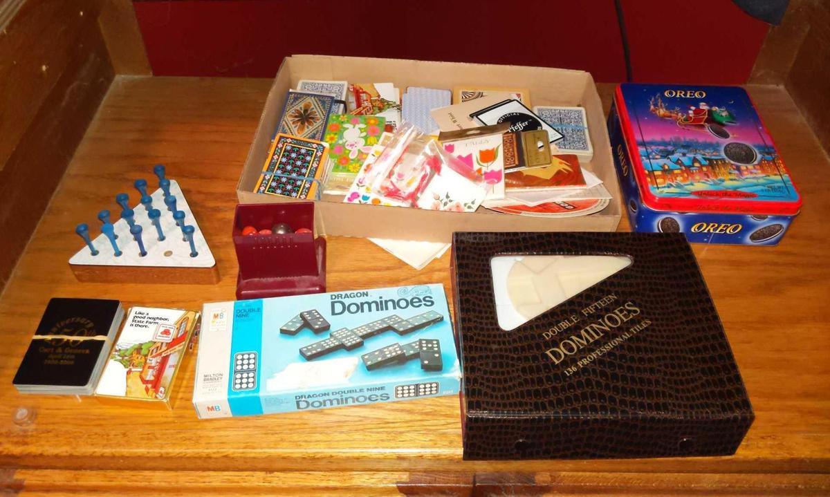 Domino's, Cards & Dice