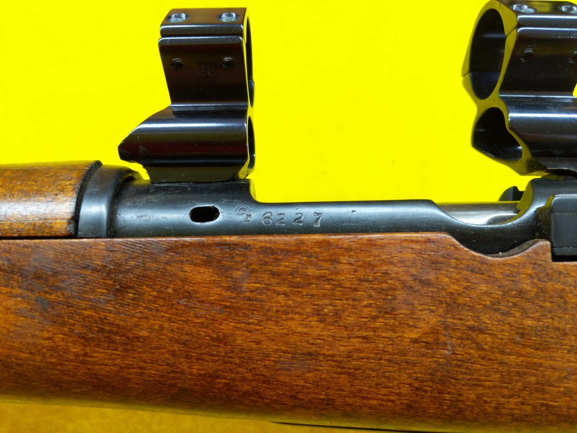 1895 Chilean Mauser 7x57 mm Carbine with See Through Scope Mount. SN-CF6227