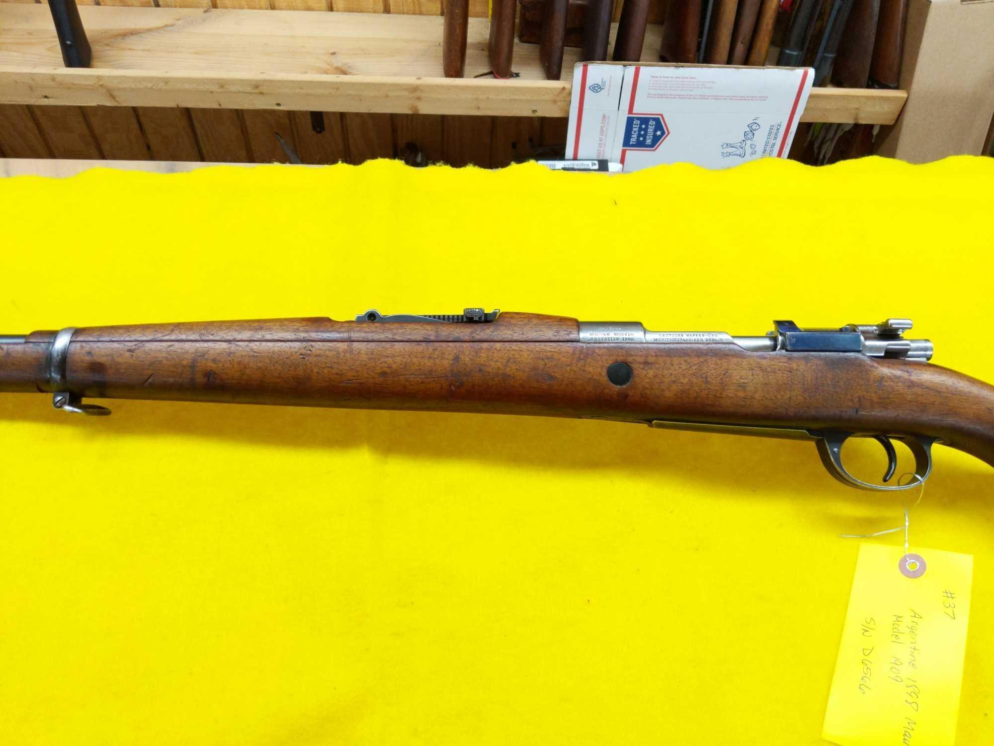 Argentine 1898 Mauser Model 1909 30.06 Cal. Rifle, Still in Grease SN-D6566 Matching SN