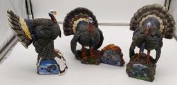 Bradford Exchange - Fall Ritual, Winter Retreat- Spring Show Sculpture Lot