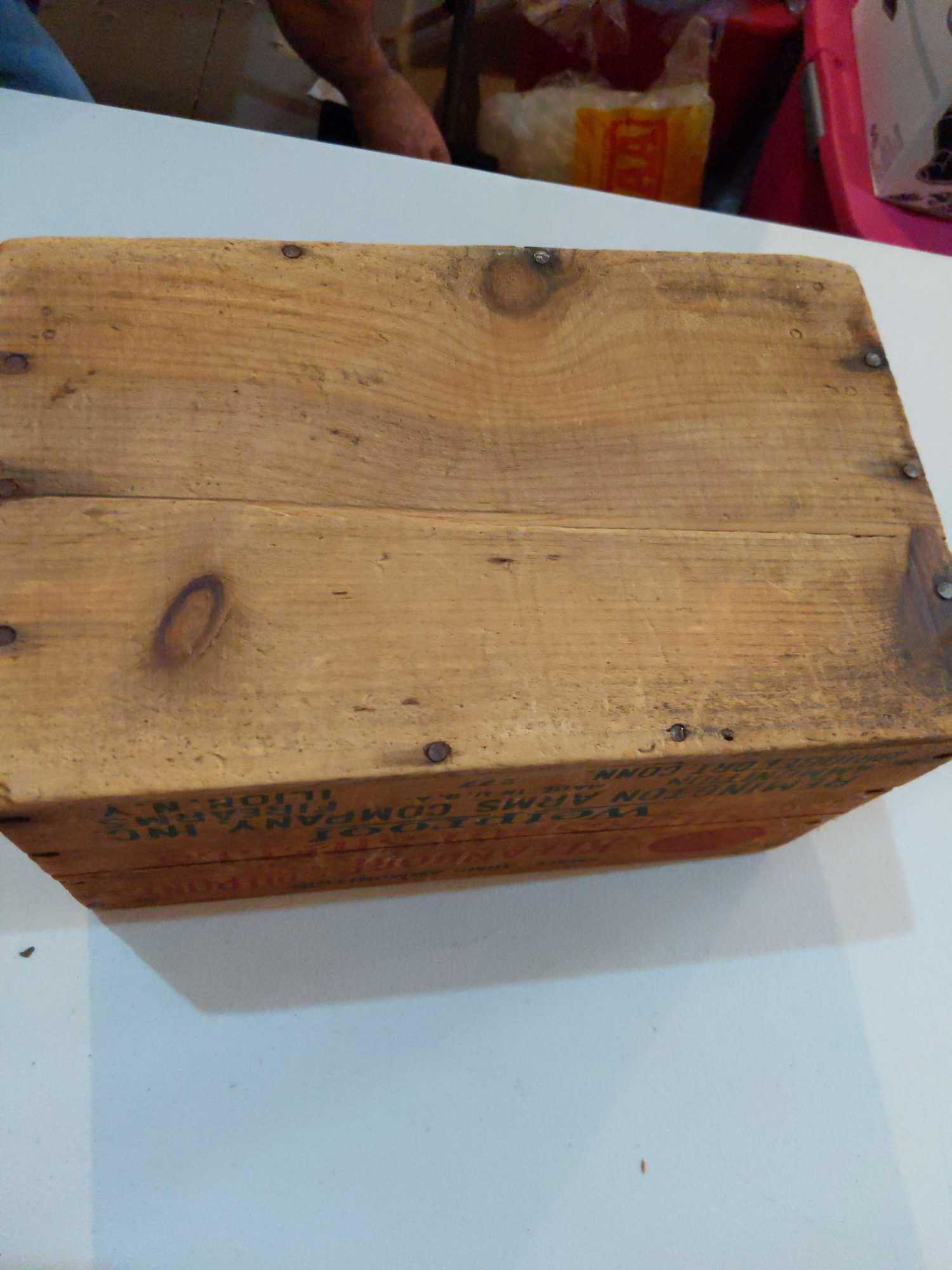 Wood ammo Box 14 x 9x 8 1/2