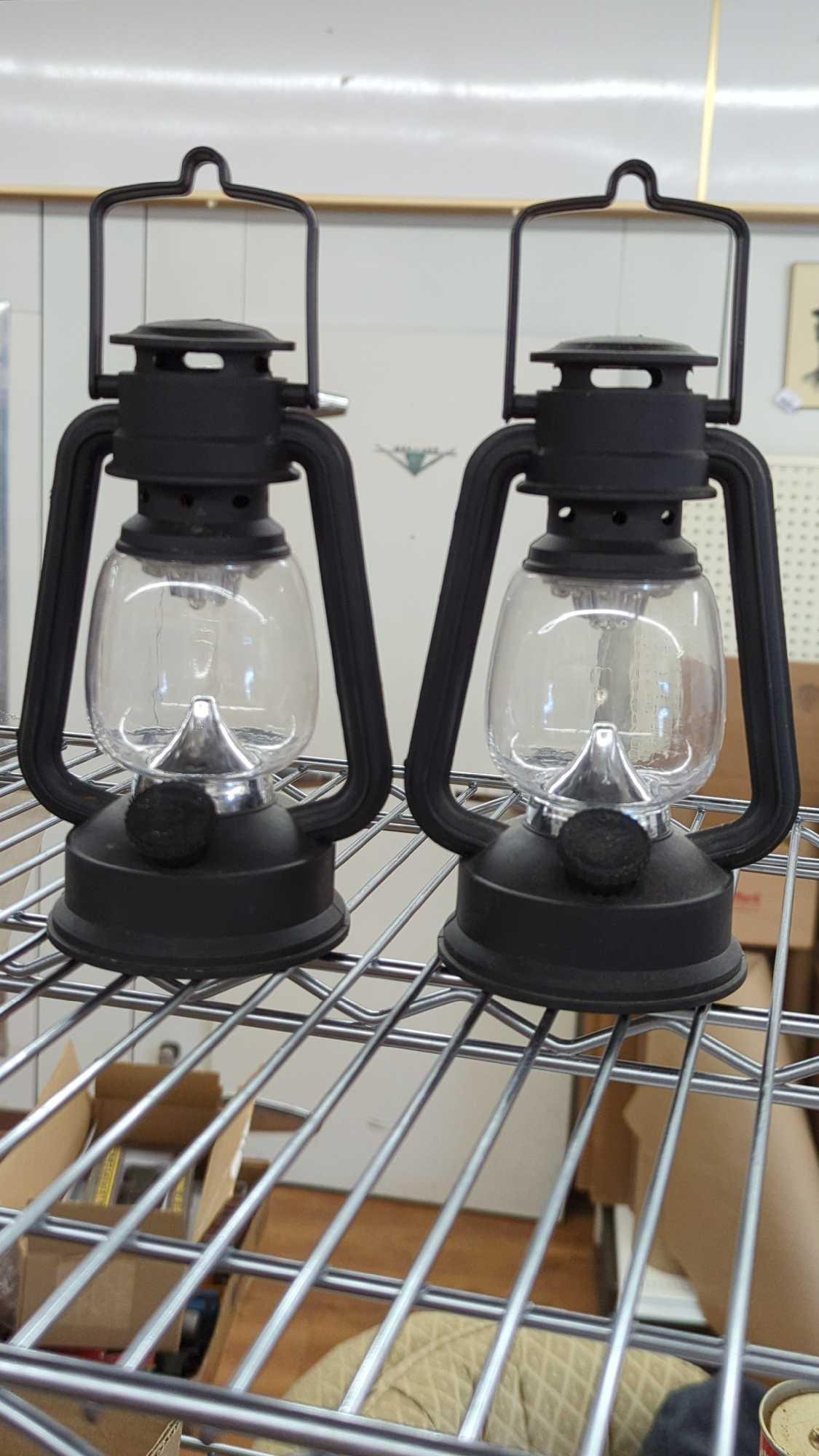 9" LED Light Lanterns - Pair - Need Batteries 3AA