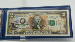 Grand Canyon National Park, US $2 bill w/COA