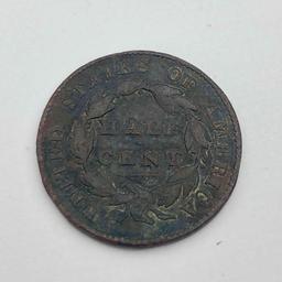 1828 13 Star Classic Head 1/2 Cent