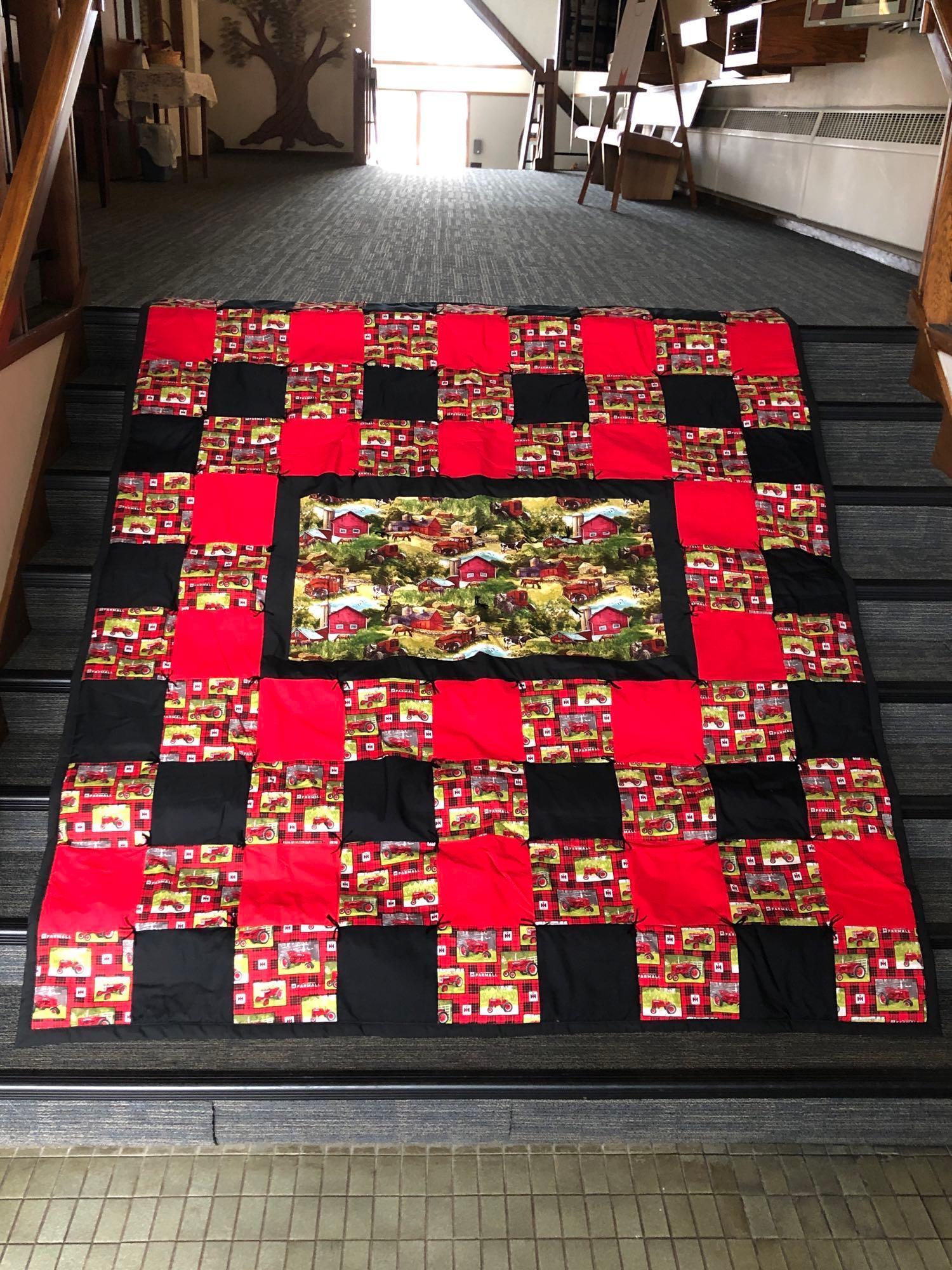 Handmade Farmall Queen Size Quilt