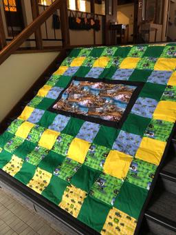 Handmade John Deere Queen Size Quilt